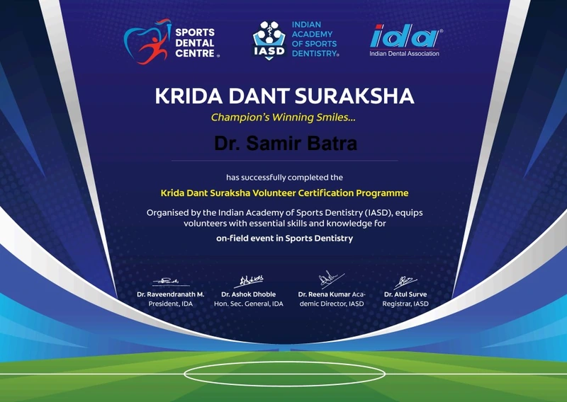 Sports Dentistry Volunteer Certification